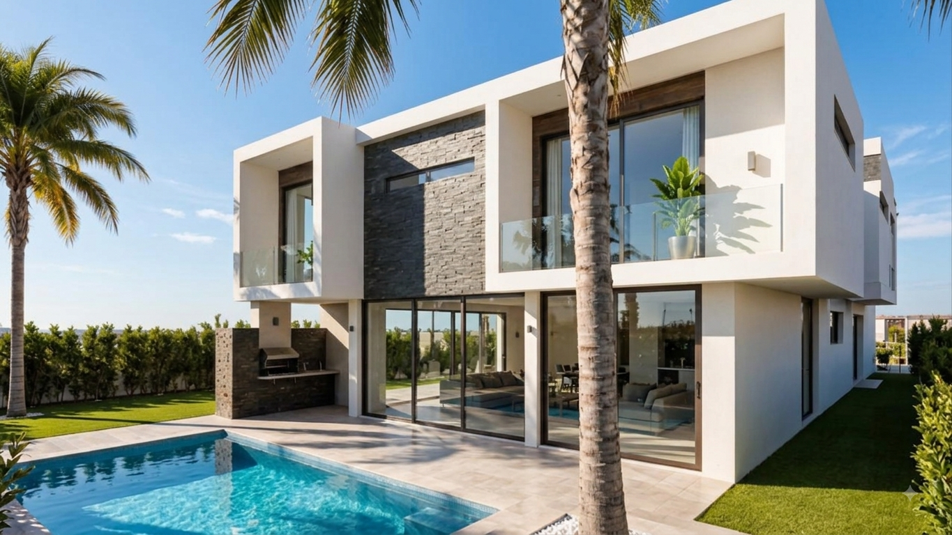 Casa de recreo con piscina y terraza